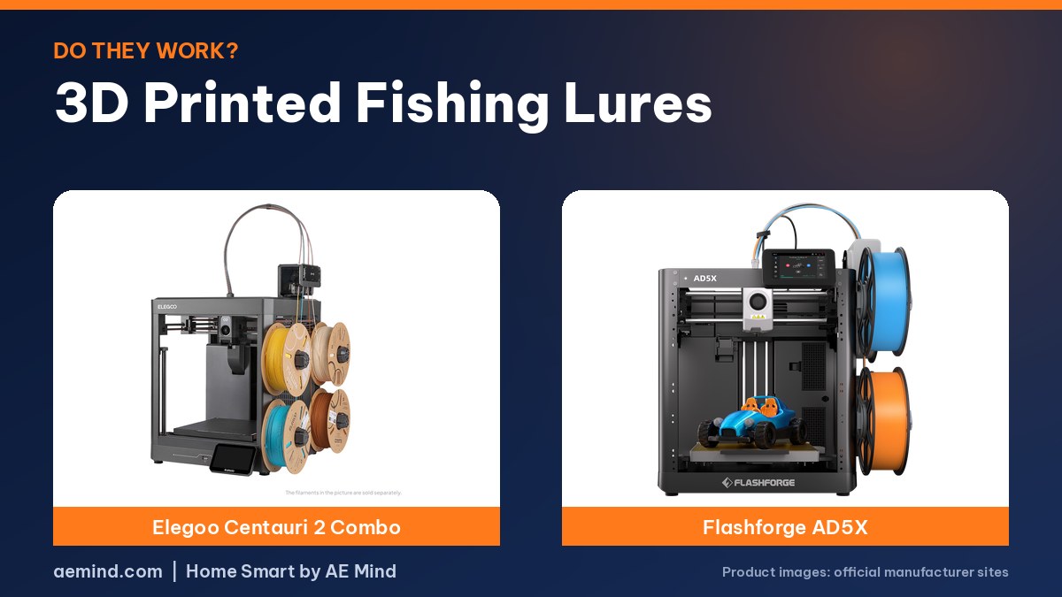 3D Printed Fishing Lures - official printer photos