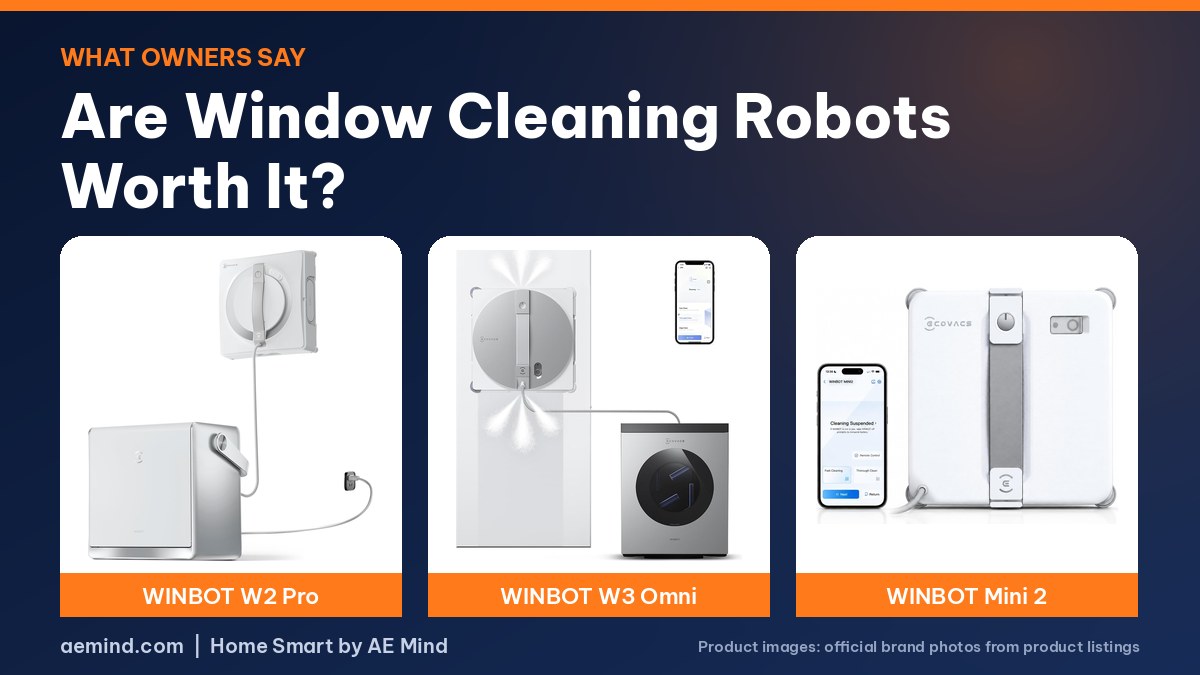 Window cleaning robots: ECOVACS WINBOT official product photos