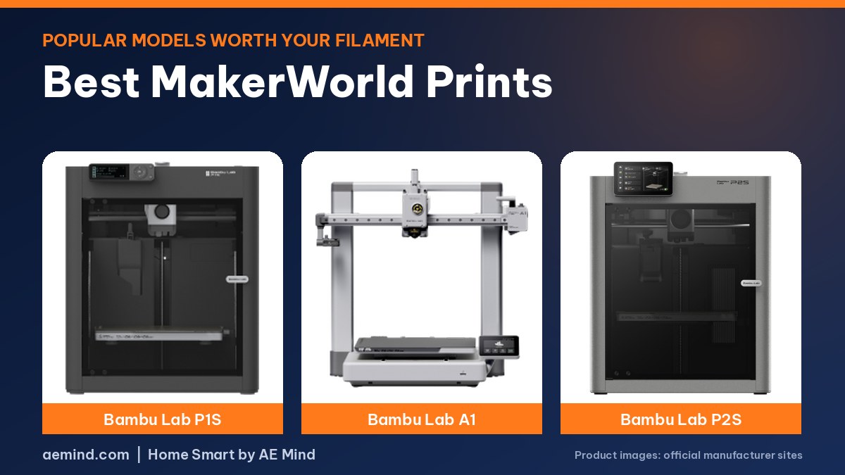 Best MakerWorld Prints - official printer photos