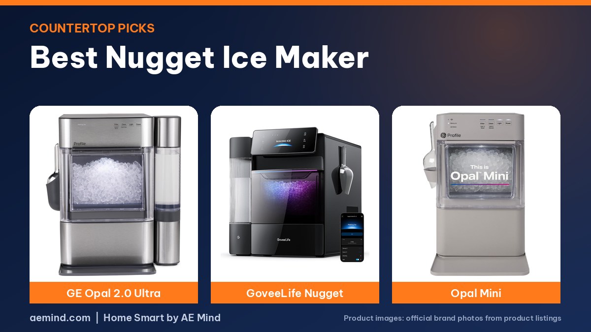 Best nugget ice maker: GE Profile Opal, GoveeLife and Opal Mini official product photos