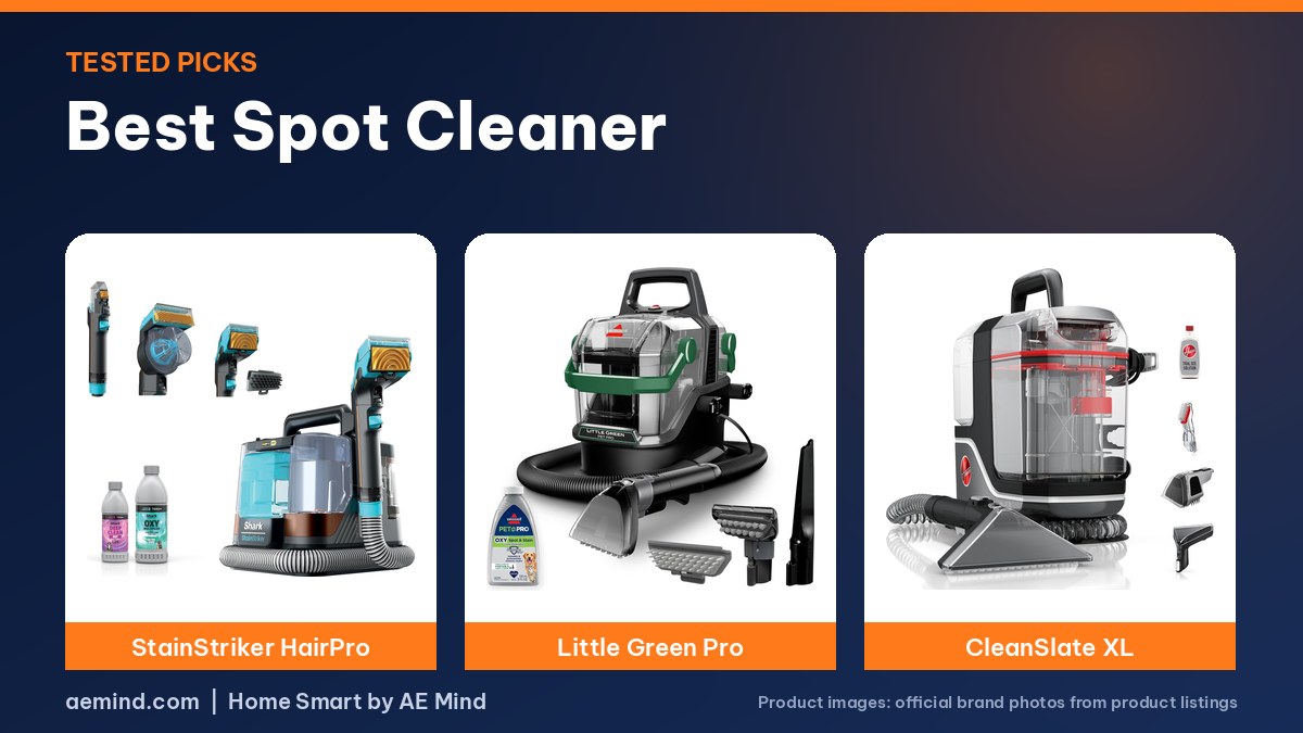 Best spot cleaner: Shark, Bissell and Hoover official product photos