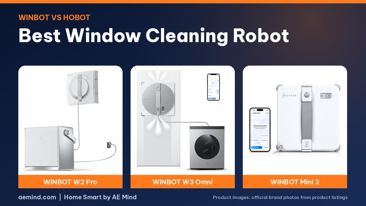 Best window cleaning robot: ECOVACS WINBOT official product photos