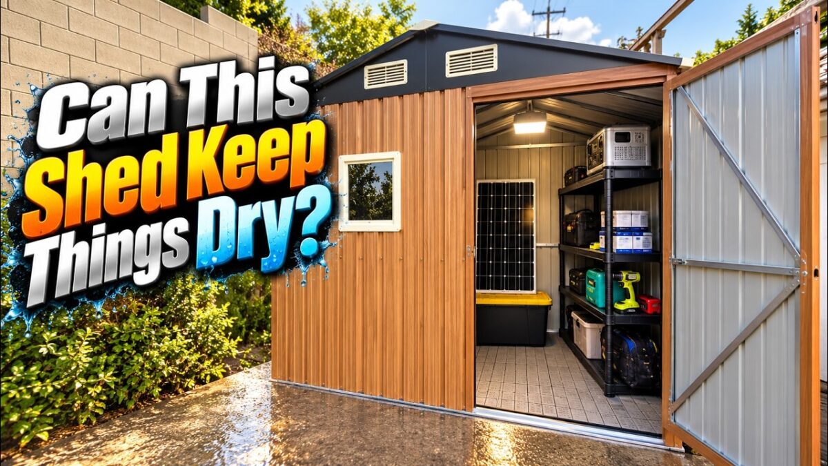 Florise 6x4 metal storage shed review video thumbnail from Home Smart by AE Mind