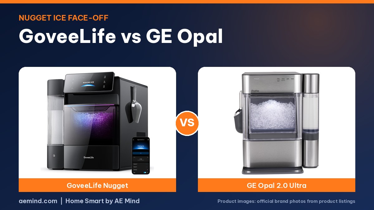 GoveeLife vs GE Opal nugget ice maker official product photos