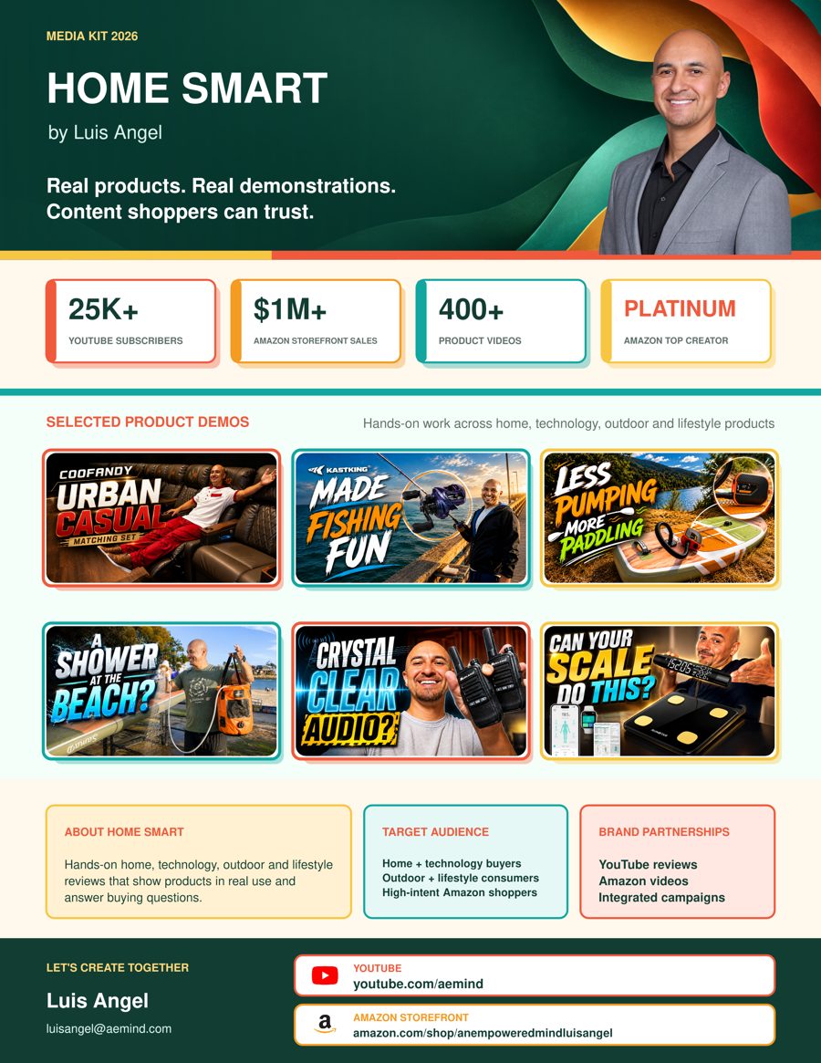 Preview of the Home Smart by Luis Angel 2026 media kit