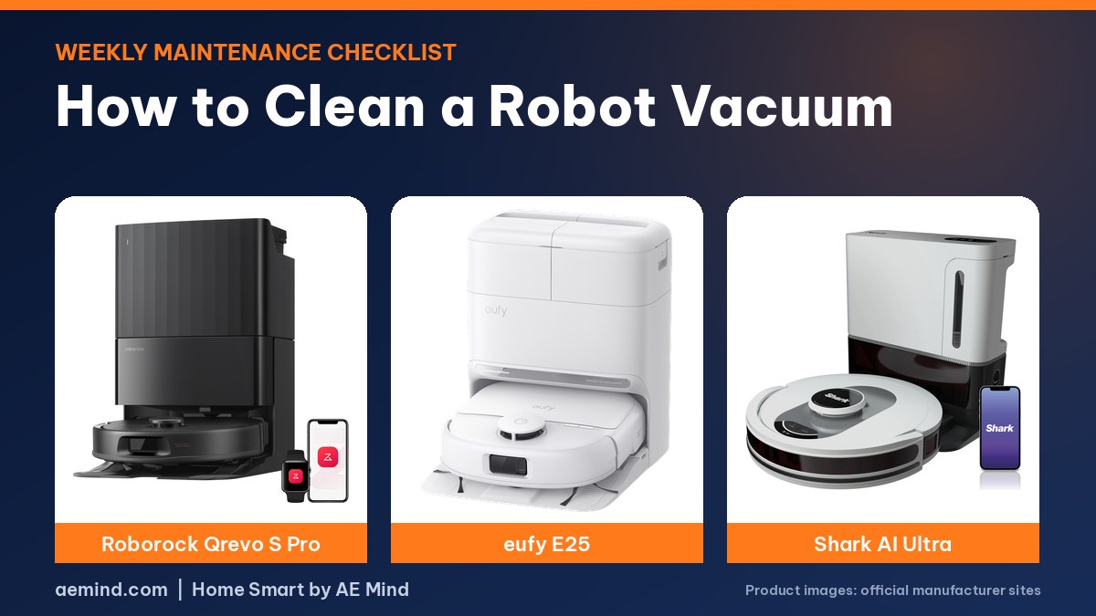 How to clean a robot vacuum