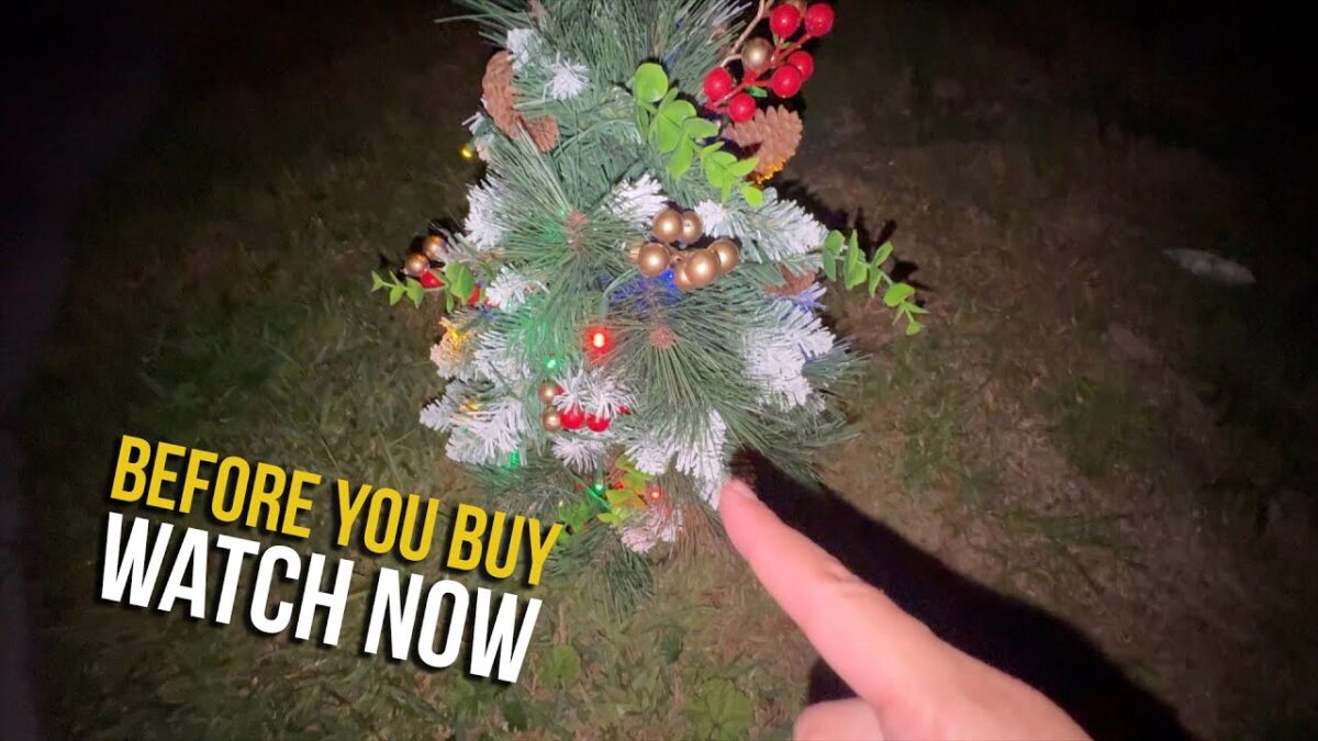 Lighted outdoor pathway Christmas trees review