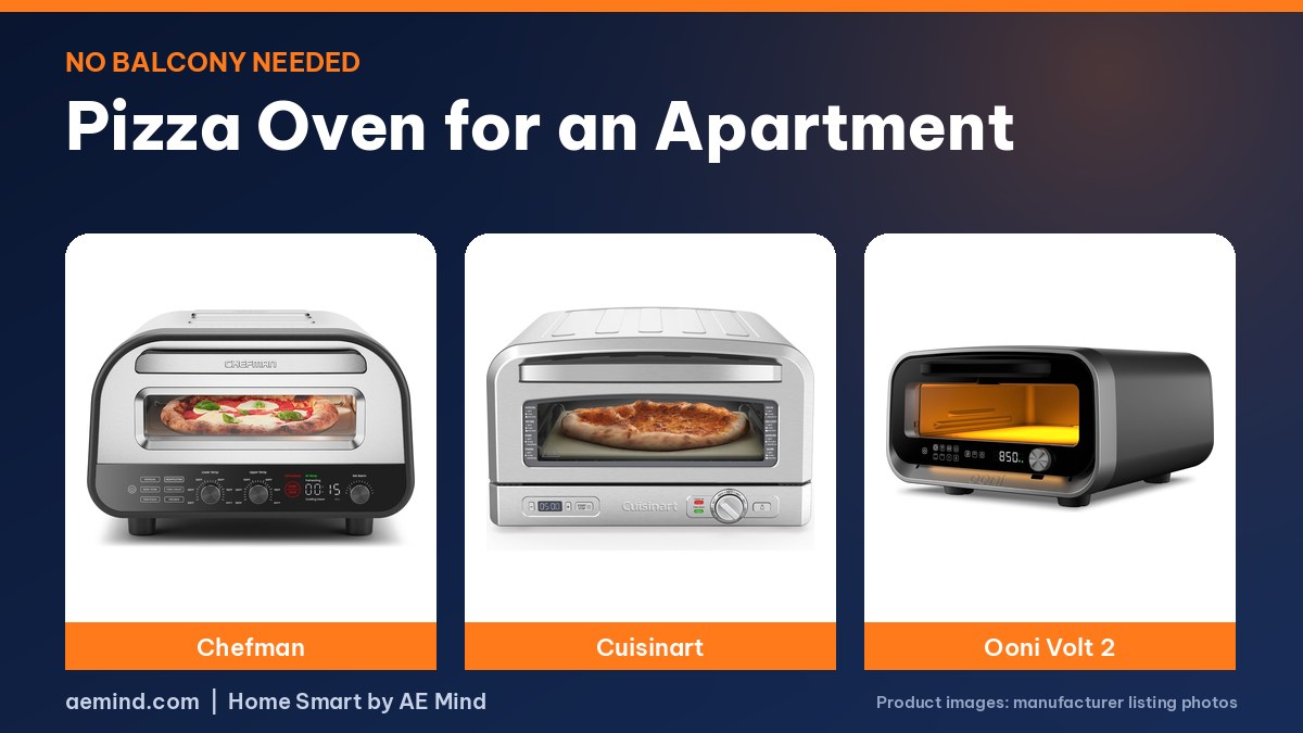 Chefman, Cuisinart and Ooni Volt 2 countertop pizza ovens