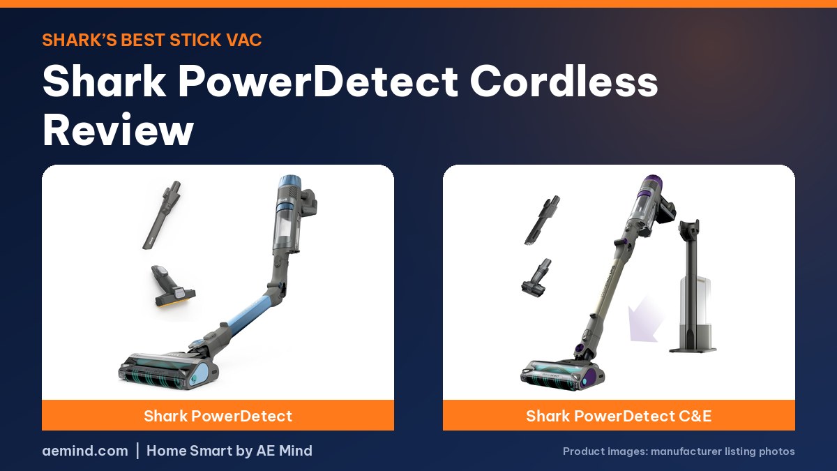 Shark PowerDetect cordless and Clean and Empty stick vacuums